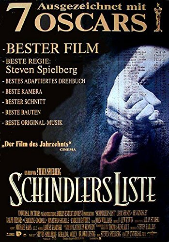 Schindlers Liste (1993) | original Filmplakat, Poster [Din A1, 59 x 84 cm] von Original Filmposter