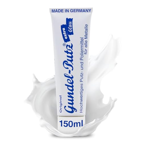 ORIGINAL GUNDEL-PUTZ hochwertige Putz & Polierpaste 1x150ml - für jede Art der blanken Metallpolitur geeignet - als Silberputzmittel, Chrompolitur, Messing Politur, Edelstahl Politur oder für den Herd ORIGINAL GUNDEL-PUTZ hochwertige Putz & Polierpaste 1x150ml - für jede Art der blanken Metallpolitur geeignet - als Silberputzmittel, Chrompolitur, Messing Politur, Edelstahl Politur oder für den Herd von Original Gundel-Putz