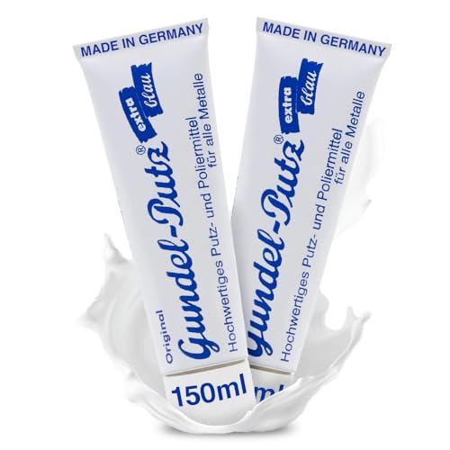 ORIGINAL GUNDEL-PUTZ hochwertige Putz & Polierpaste 2x150ml - für jede Art der blanken Metallpolitur geeignet - als Silberputzmittel, Chrompolitur, Messing Politur, Edelstahl Politur oder für den Herd ORIGINAL GUNDEL-PUTZ hochwertige Putz & Polierpaste 2x150ml - für jede Art der blanken Metallpolitur geeignet - als Silberputzmittel, Chrompolitur, Messing Politur, Edelstahl Politur oder für den Herd von Original Gundel-Putz