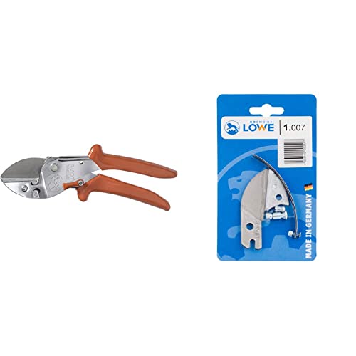 Original LÖWE 1 Profi Amboss Gartenschere 1.107 mit ergonomischer Griffform - robuste und scharfe Schere & Ersatzteilset 1.007 Ersatzteile für Amboss Gartenschere - 5 teiliges Set aus Ersatzklinge Original LÖWE 1 Profi Amboss Gartenschere 1.107 mit ergonomischer Griffform - robuste und scharfe Schere & Ersatzteilset 1.007 Ersatzteile für Amboss Gartenschere - 5 teiliges Set aus Ersatzklinge von Original LÖWE