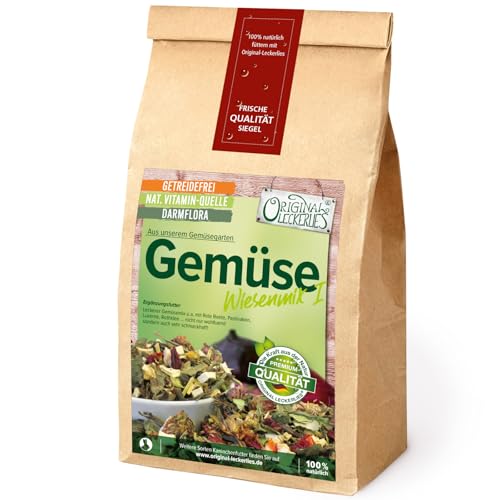 Original-Leckerlies: Gemüse-Wiesen-Mix I 1kg, ***Premium Qualität*** – getreidefrei – Kaninchenfutter, Nagerfutter, Meerschweinchenfutter, 100% Naturprodukt für Nager mit Gemüse und Kräutern Original-Leckerlies: Gemüse-Wiesen-Mix I 1kg, ***Premium Qualität*** – getreidefrei – Kaninchenfutter, Nagerfutter, Meerschweinchenfutter, 100% Naturprodukt für Nager mit Gemüse und Kräutern von Original-Leckerlies