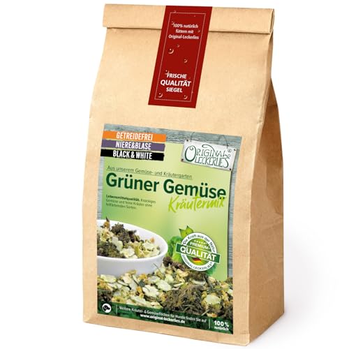 Original-Leckerlies: Grüner Gemüse-Kräutermix Black&White, 2kg getreidefreie Gemüseflocken mit Kräutern, Hundeflocken, Barf Zusatz Hund Hundefutter – Naturprodukt für Hunde Original-Leckerlies: Grüner Gemüse-Kräutermix Black&White, 2kg getreidefreie Gemüseflocken mit Kräutern, Hundeflocken, Barf Zusatz Hund Hundefutter – Naturprodukt für Hunde von Original-Leckerlies