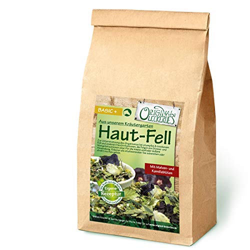 Original-Leckerlies: Haut und Fell Kräutermix, 500g Pferdekräuter, Kräuter für Pferde, Pferdefutter, Futterergänzung, Naturprodukt für Pferde von Original-Leckerlies