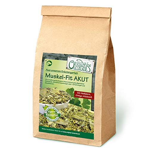 Original-Leckerlies: Muskel-Fit AKUT Kräutermix, 500g Hundekräuter, Kräuter für Hunde, Hundefutter - Naturprodukt für Hunde, barfen von Original-Leckerlies