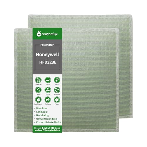 Original Life Waschbar Ersatzfilter für Honeywell HFD323E, kompatibel mit Honeywell Luftreiniger HFD323E Original Life Waschbar Ersatzfilter für Honeywell HFD323E, kompatibel mit Honeywell Luftreiniger HFD323E von Original Life
