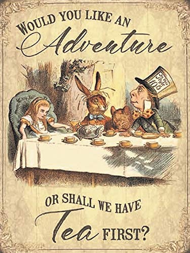 Kühlschrank Magnet - Alice Im Wunderland - Würde You wie eine Adventure - oder Wird We Have Tee Erste? Kühlschrank Magnet - Alice Im Wunderland - Würde You wie eine Adventure - oder Wird We Have Tee Erste? von The Original Metal Sign