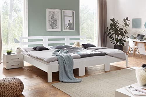 Original RIMA Familienbett 270x200 cm | Weiss | Modell PICO von Original RIMA Familienbett