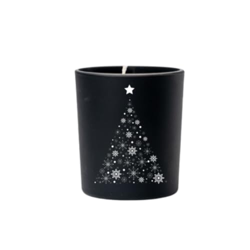 Original Soy Wax Weihnachten Kerzen Schwarz Weihnachtsbaum Duft: Harmony Soja-Kerzen Christmas Candle Weihnachtsgeschenke Duftkerze aus 100% Vegan Sojawachs Duftkerzen im Glas Weihnachtsdeko von Original Soy Wax