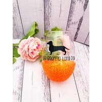 Personalisiertes Stemless Glitter Weinglas Mit Lustigem Zitat & Namen von OriginalBlingAu