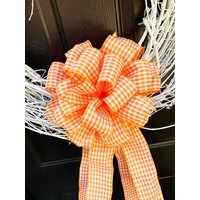 Jeden Tag Ansammlung - Peach Gingham Bow von OriginalBowMovement