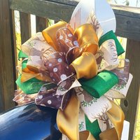 Weihnachtsschleife Mit Buck Und Multipattern Band. Perfekt Für Briefkasten, Tür, Kranz von OriginalBowMovement
