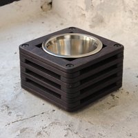 Erhöhter Ebenholz Sperrholz Fressnapf Mit Edelstahl | 450Ml Erhöhter Ebenholz Sperrholz Fressnapf Mit Edelstahl | 450Ml von OriginalDogFurniture