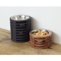 Erhöhter Hundenapf Mit Ständer Sperrholz-Basis, Edelstahlnapf | 750 Ml Erhöhter Hundenapf Mit Ständer Sperrholz-Basis, Edelstahlnapf | 750 Ml von OriginalDogFurniture