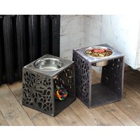 Hundenapf - Relief Einzelnapf 1700 Ml. Futternapf Für Hunde, Erhöhter Futterständer Fressnapf, Futterstation Fressnapf von OriginalDogFurniture