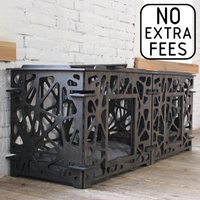 Indoor-Hundehütte Für Kleine Hunde | Handgefertigte Doppel Hundekiste Gemütliches Schickes Hölzernes Haustierhaus Mit Teiler Shard Muster Hundehütte Indoor-Hundehütte Für Kleine Hunde | Handgefertigte Doppel Hundekiste Gemütliches Schickes Hölzernes Haustierhaus Mit Teiler Shard Muster Hundehütte von OriginalDogFurniture