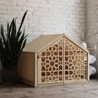 Moderne Sperrholz Indoor Hundehütte Stilvolle Haustier Kiste Mit Weichem Zelt & Kissen Moderne Sperrholz Indoor Hundehütte Stilvolle Haustier Kiste Mit Weichem Zelt & Kissen von OriginalDogFurniture