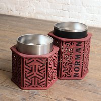 Yeti Schüsselständer 8 Tassen, Personalisierte Schüsselhalter Erhöhte Haustierschüssel, Yeti-Hundenapfständer Yeti Schüsselständer 8 Tassen, Personalisierte Schüsselhalter Erhöhte Haustierschüssel, Yeti-Hundenapfständer von OriginalDogFurniture