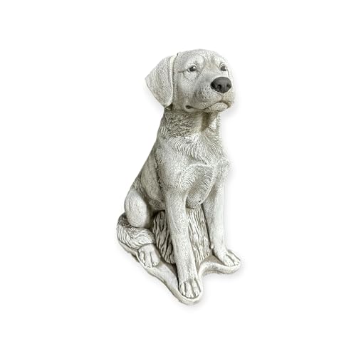 OriginalPaul Skulp & Betondesign Großer Labrador Charly: Massiver Steinguss, 23+kg, 49x33x19cm - Frostsicher & Witterungsbeständig von OriginalPaul Skulp & Betondesign
