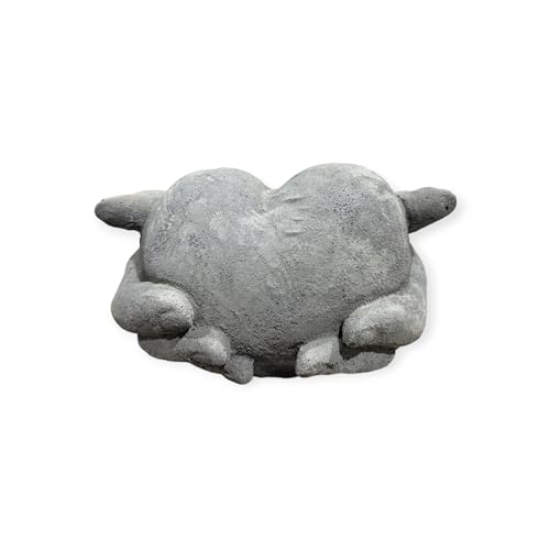 OriginalPaul Skulp & Betondesign Herz in Hand Steinfigur - Handgefertigtes, Frostsicheres Betonherz aus Deutscher Produktion - 10/17/17 cm, Ca. 2,2 kg für Haus und Garten OriginalPaul Skulp & Betondesign Herz in Hand Steinfigur - Handgefertigtes, Frostsicheres Betonherz aus Deutscher Produktion - 10/17/17 cm, Ca. 2,2 kg für Haus und Garten von OriginalPaul Skulp & Betondesign