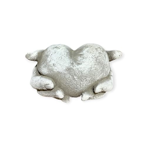 OriginalPaul Skulp & Betondesign Herz in Hand Steinfigur - Handgefertigtes, Frostsicheres Betonherz aus Deutscher Produktion - 10/17/17 cm, Ca. 2,2 kg für Innen/Außenbereich OriginalPaul Skulp & Betondesign Herz in Hand Steinfigur - Handgefertigtes, Frostsicheres Betonherz aus Deutscher Produktion - 10/17/17 cm, Ca. 2,2 kg für Innen/Außenbereich von OriginalPaul Skulp & Betondesign