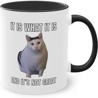 Funny Cat Meme It Is What It Is, Lustige Tik Tok Virale Kaffeetasse Geschenk, Büro Becher, Just A Girl, Gen Z Millennial Funny Funny Cat Meme It Is What It Is, Lustige Tik Tok Virale Kaffeetasse Geschenk, Büro Becher, Just A Girl, Gen Z Millennial Funny von OriginalVibesCo
