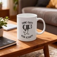 Ohne Kaffi Kein Schaffi Hunde Meme Tasse, Lustige Kaffeetasse Geschenk Büro Becher von OriginalVibesCo