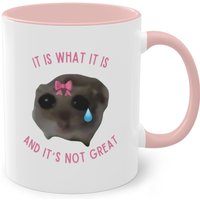Sad Hamster Mug It Is What It & It's Not Great, Funny Meme Tik Tok Viral Coffee Cup Gift, Office Mug Geschenk, Hamsti Büro Just A Girl von OriginalVibesCo