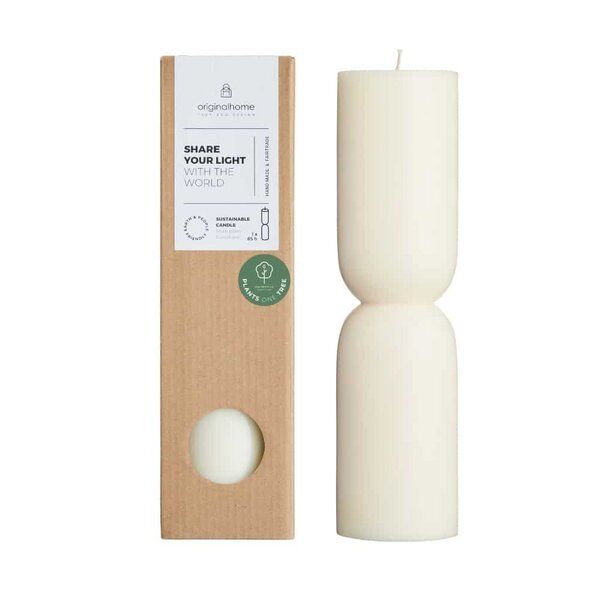 Originalhome Nachhaltiges Kerzengeschenk: Handgegossene vegane Designkerze - Organic L, Originalhome Nachhaltiges Kerzengeschenk: Handgegossene vegane Designkerze - Organic L, von Originalhome