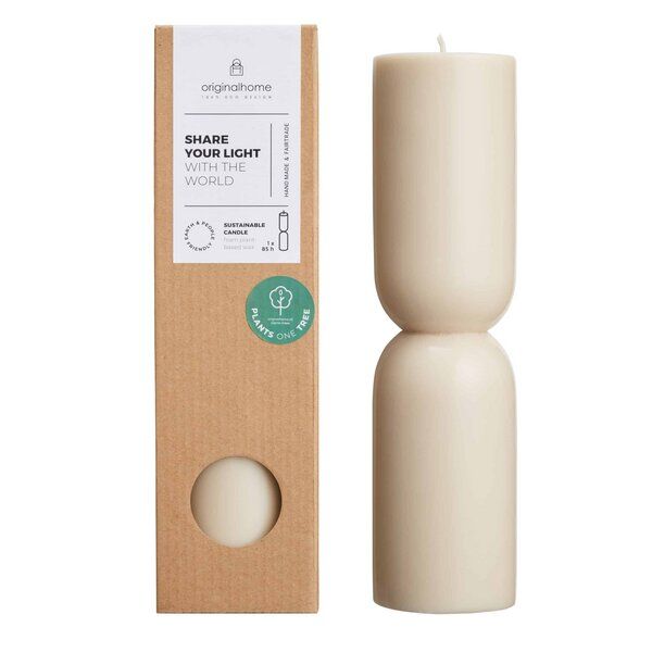 Originalhome Nachhaltiges Kerzengeschenk: Handgegossene vegane Designkerze - Organic L, Originalhome Nachhaltiges Kerzengeschenk: Handgegossene vegane Designkerze - Organic L, von Originalhome