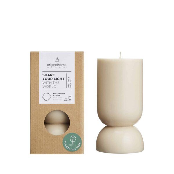 Originalhome Nachhaltiges Kerzengeschenk: Handgegossene vegane Designkerze - Organic S, Originalhome Nachhaltiges Kerzengeschenk: Handgegossene vegane Designkerze - Organic S, von Originalhome