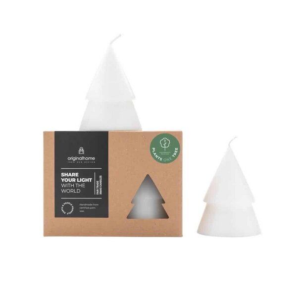 Originalhome Natürliche Weihnachtskerze Tannenbaum aus Pflanzenwachs, M s/2 Originalhome Natürliche Weihnachtskerze Tannenbaum aus Pflanzenwachs, M s/2 von Originalhome