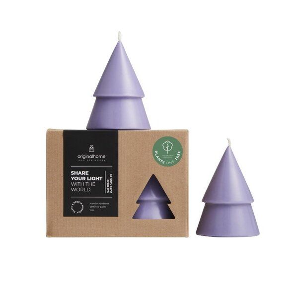 Originalhome Natürliche Weihnachtskerze Tannenbaum aus Pflanzenwachs, M s/2 Originalhome Natürliche Weihnachtskerze Tannenbaum aus Pflanzenwachs, M s/2 von Originalhome
