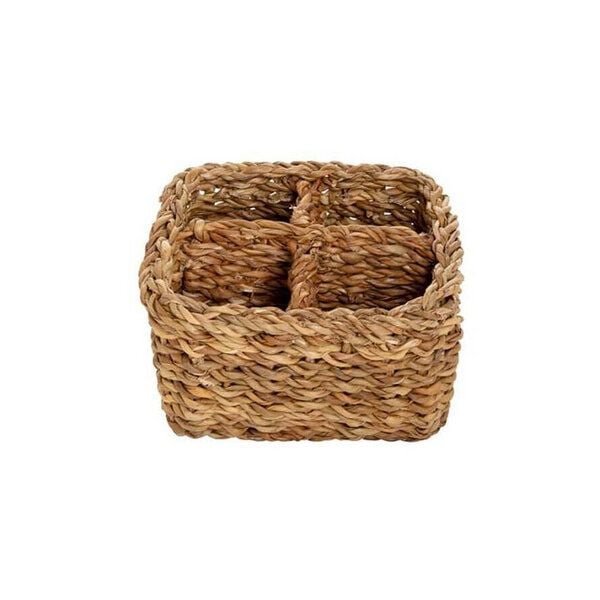 Originalhome Natürlicher Besteckkorb aus Seegras, handgefertigt von Originalhome