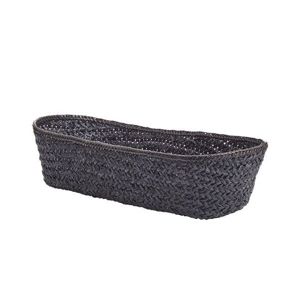 Originalhome Natürlicher Brotkorb aus Mendong, handgefertigt, Schwarz Originalhome Natürlicher Brotkorb aus Mendong, handgefertigt, Schwarz von Originalhome