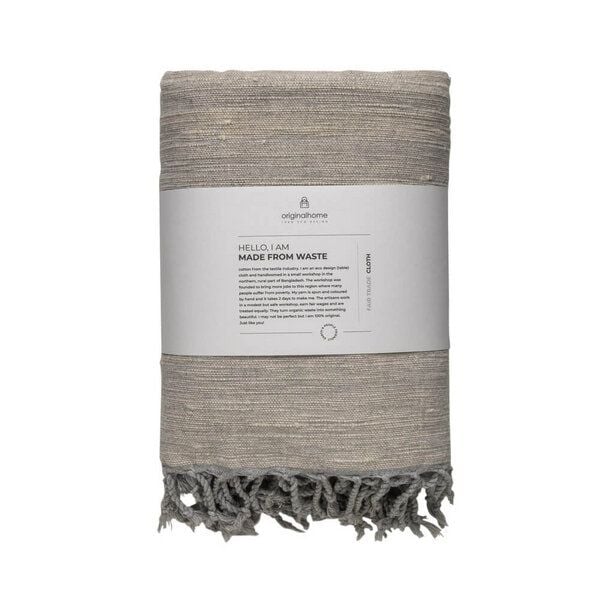 Originalhome Recycelter Stoff Khadi aus nachhaltigen Materialien (250x130 cm) von Originalhome