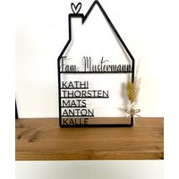 Personalisiertes Deko Holzhaus Mit Trockenblumen - Geschenk Namen | Hochzeit, Einzug, Geburt, Einweihung, Familie, Weihnachten Personalisiertes Deko Holzhaus Mit Trockenblumen - Geschenk Namen | Hochzeit, Einzug, Geburt, Einweihung, Familie, Weihnachten von OriginelleSchaetze