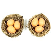 2 Kleine Vögel Nester Mit Eiern Gefälschte Künstliche Vogel Nest Scrapbooking Verzierungen Kränze Handwerk Liefert von OrinsTreasureChest