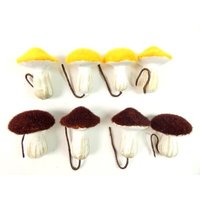 8 Braun Beige Pilze 8Er Set Feen Garten Pilz Terrarium Bastelpilze Hut Verzierung Torten Toppers von OrinsTreasureChest