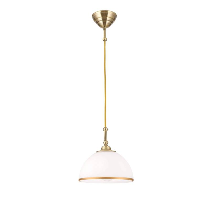 Orion Leuchten Hängeleuchte Old Style Ø 22 cm Antik Milchglas von Orion Leuchten