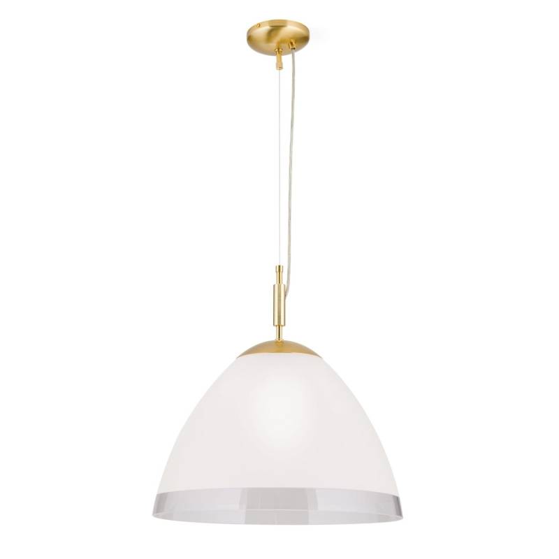 Orion Leuchten Hängeleuchte Opaldesign Ø 25 cm Messing Gold von Orion Leuchten