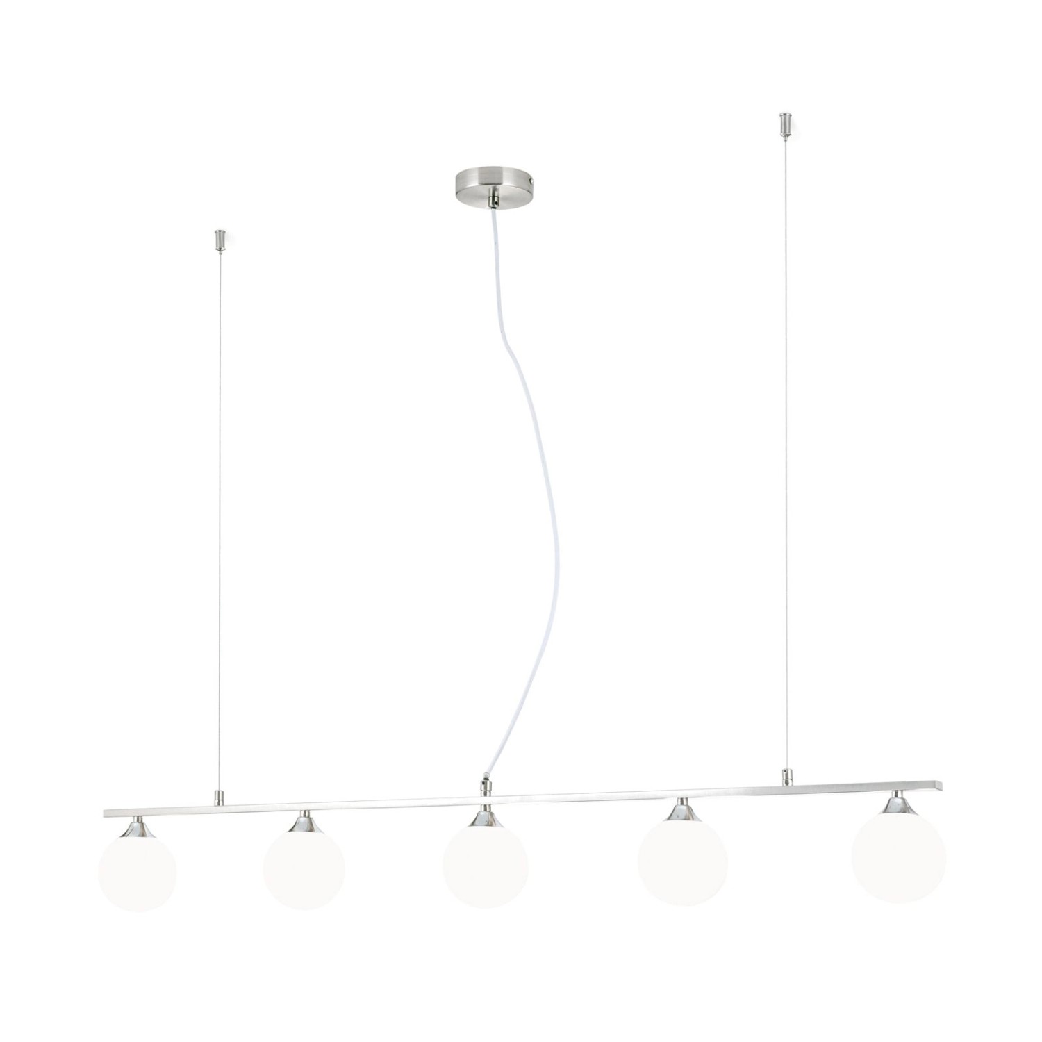 Orion Leuchten Hängeleuchte Snowwhite 120 cm Satin 5 x G9 Orion Leuchten Hängeleuchte Snowwhite 120 cm Satin 5 x G9 von Orion Leuchten