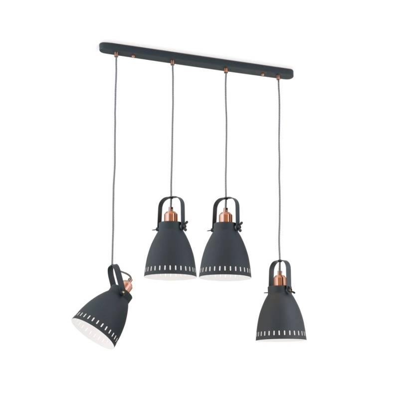 Orion Leuchten Hängeleuchte Theke 72 cm x 17 cm Schwarz 4 x E27 von Orion Leuchten