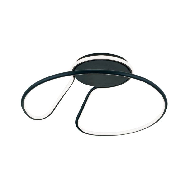 Orion Leuchten LED Deckenleuchte Claire Ø 50cm Schwarz 3000K 3800lm von Orion Leuchten