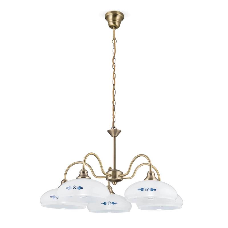 Orion Leuchten Luster Country Ø 60 cm Antik Blumendekor von Orion Leuchten