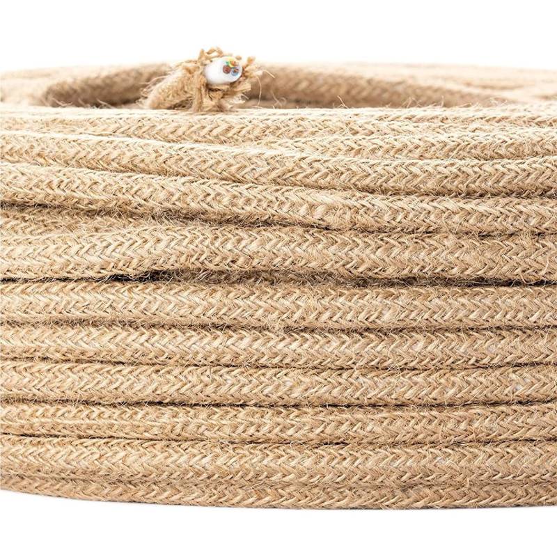 Orion Lightstyle Lampen Textilkabel 3 Adrig Leinen Jute Meterware von Orion Lightstyle