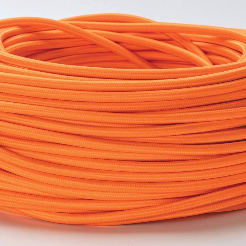 Orion Lightstyle Lampen Textilkabel 3 Adrig Orange Meterware von Orion Lightstyle