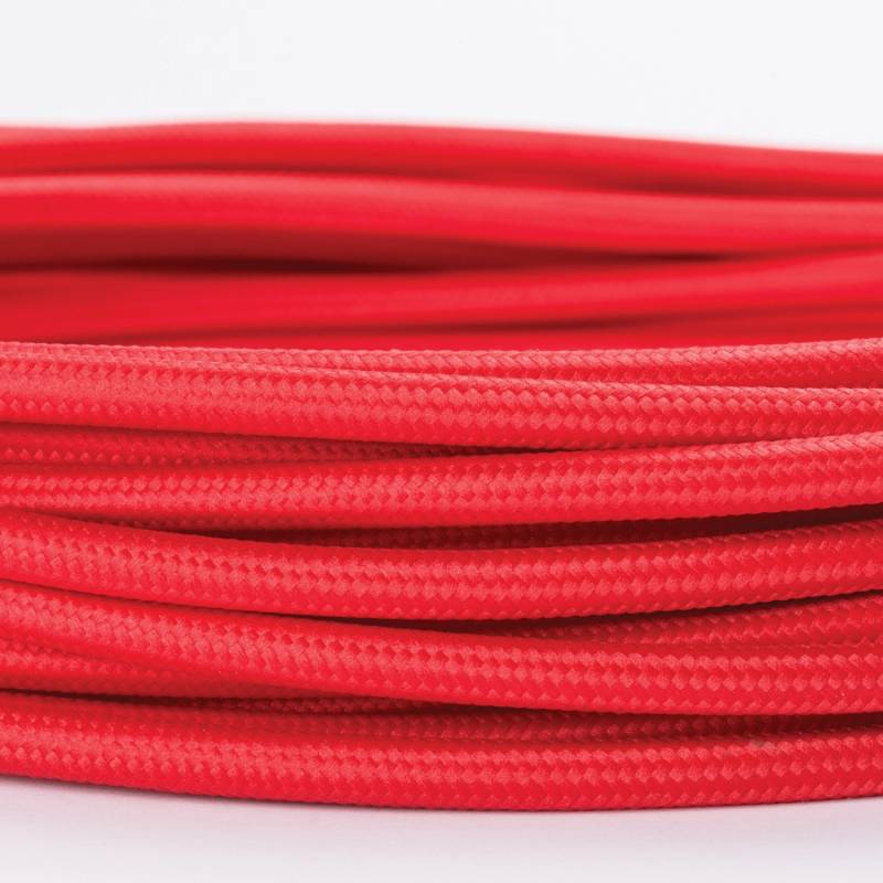 Orion Lightstyle Lampen Textilkabel 3 Adrig Rot Meterware von Orion Lightstyle