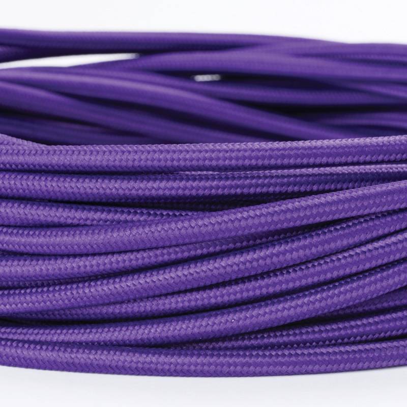 Orion Lightstyle Lampen Textilkabel 3 Adrig Violett Meterware von Orion Lightstyle