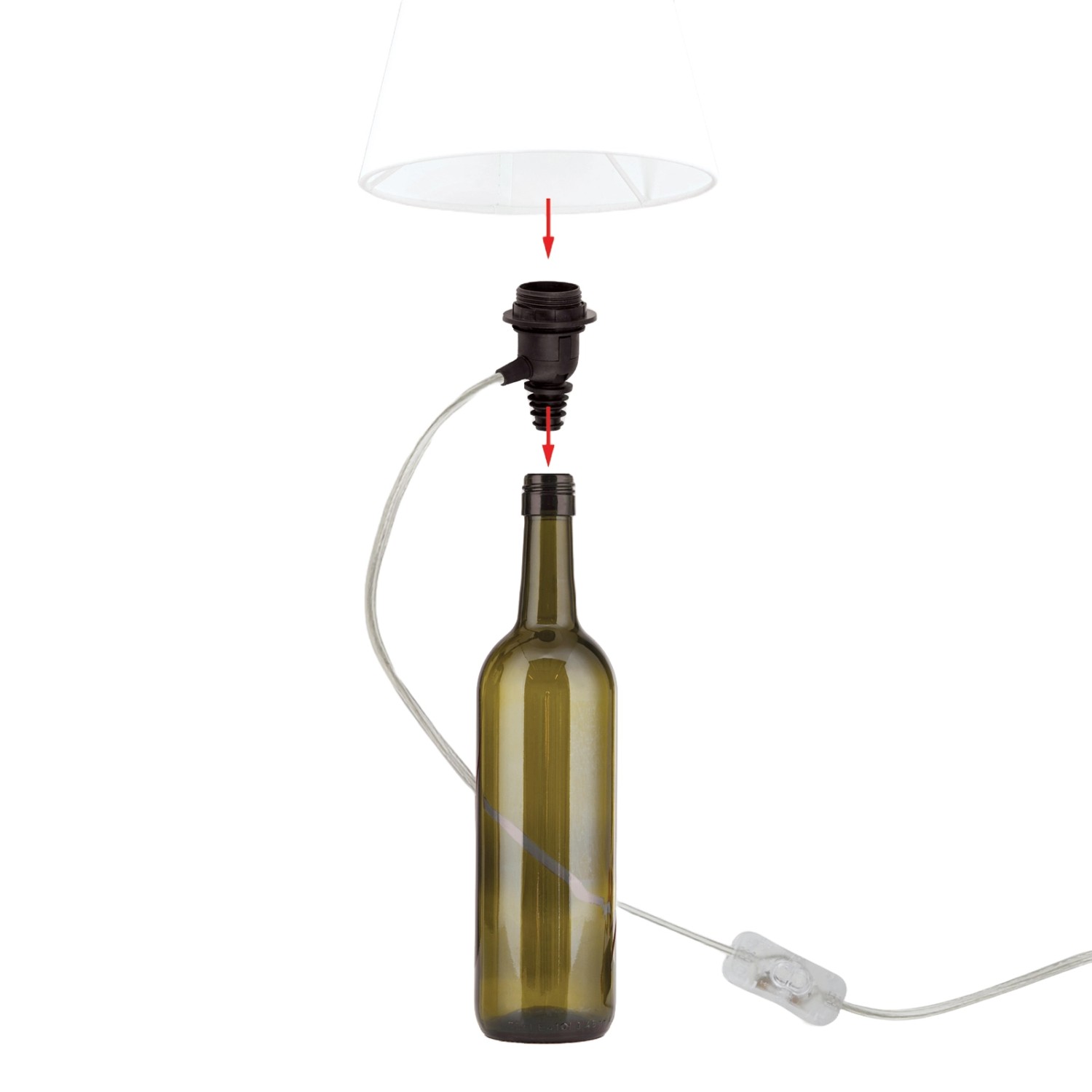 Orion Lightstyle Lampenfassung E27 DIY für Flaschenlampe Transparent Orion Lightstyle Lampenfassung E27 DIY für Flaschenlampe Transparent von Orion Lightstyle