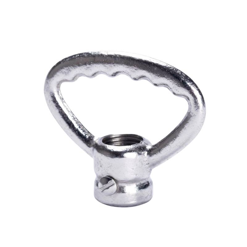 Orion Lightstyle Zahnringnippel M10x1 Messing Silber Matt von Orion Lightstyle